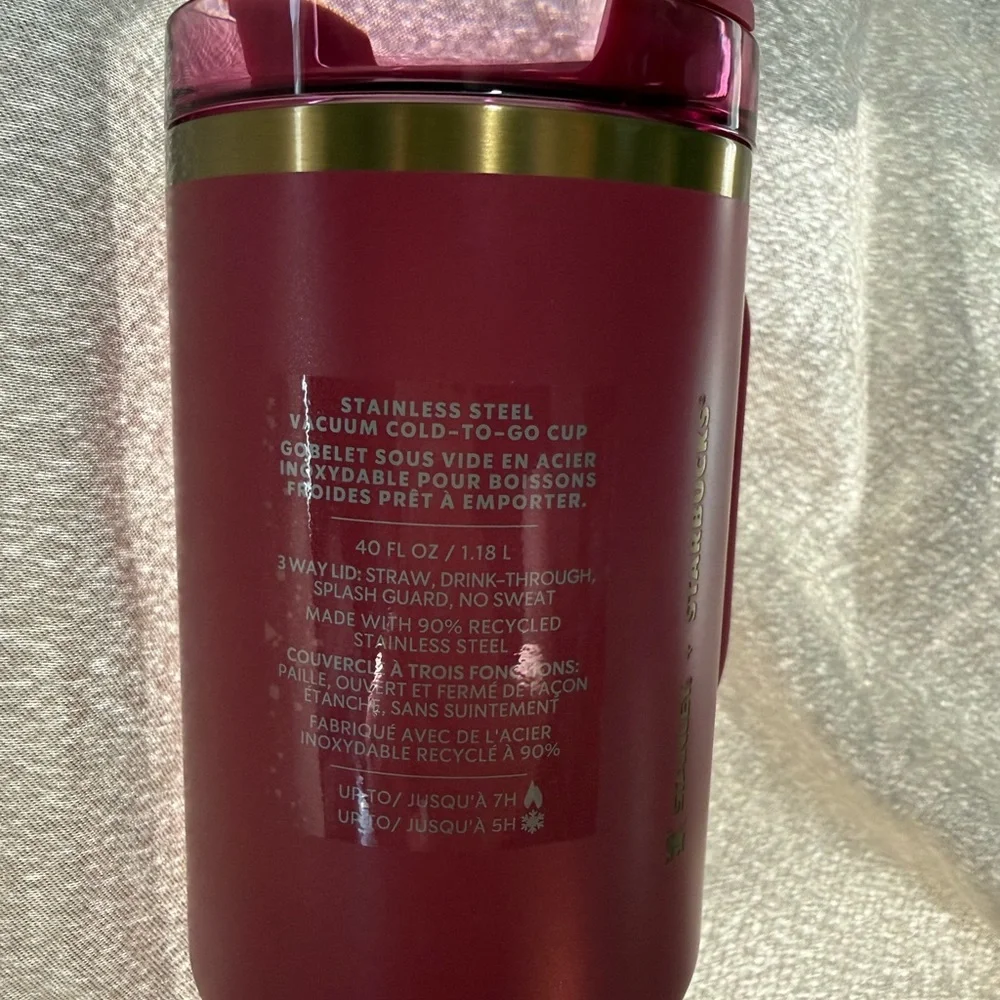 Stanley Starbucks Pink Glitter 40oz - Picture 2 of 5